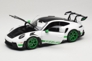 Porsche 911 992 GT3 RS Tribute to Carrera RS White Python Green Norev 1:18 187372 Kov – obrázek 2 z 8