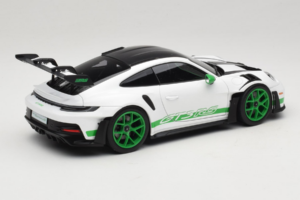 Porsche 911 992 GT3 RS Tribute to Carrera RS White Python Green Norev 1:18 187372 Kov – obrázek 3 z 8
