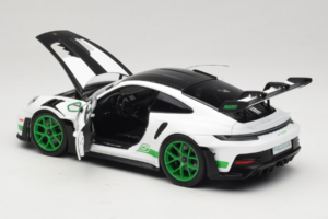Porsche 911 992 GT3 RS Tribute to Carrera RS White Python Green Norev 1:18 187372 Kov – obrázek 5 z 8