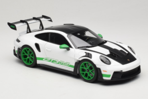 Porsche 911 992 GT3 RS Tribute to Carrera RS White Python Green Norev 1:18 187372 Kov – obrázek 6 z 8