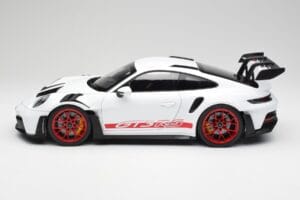Porsche 911 992 GT3 RS Bílý & Pyro Červený Norev 1:12 127530 Kov – obrázek 3 z 6