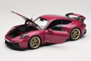 Porsche 911 992 GT3 Ruby Star Neo Norev 1:18 187381 Kov – obrázek 2 z 8