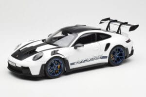 Porsche 911 992 GT3 Weissach Package Bílý & Indigo Modrý Norev 1:18 187353 Kov