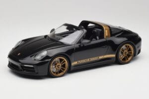 Porsche 911 992 Targa Porsche Design Černý & Zlatý Concept Minichamps 1:18 PORSCHE001 Kov