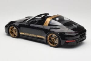 Porsche 911 992 Targa Porsche Design Černý & Zlatý Concept Minichamps 1:18 PORSCHE001 Kov – obrázek 5 z 6