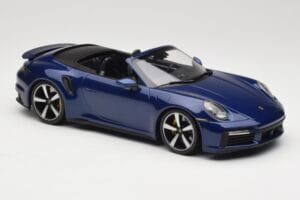 Porsche 911 992 Turbo S Kabriolet Blue Metallic Minichamps 1:18 155069081 Kov – obrázek 4 z 6