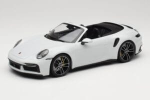 Porsche 911 992 Turbo S Kabriolet White Metallic Minichamps 1:18 155069080 Kov