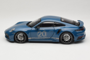 Porsche 911 992 Turbo S Coupe Sport Design Modrý Minichamps 1:18 113069073 Kov – obrázek 4 z 8
