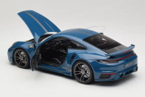 Porsche 911 992 Turbo S Coupe Sport Design Modrý Minichamps 1:18 113069073 Kov – obrázek 5 z 8