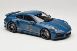 Porsche 911 992 Turbo S Coupe Sport Design Modrý Minichamps 1:18 113069073 Kov – obrázek 6 z 8