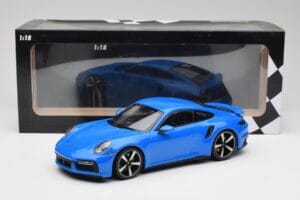 Porsche 911 992 Turbo S Gentian Modrý Minichamps 1:18 155069074 Kov – obrázek 6 z 6