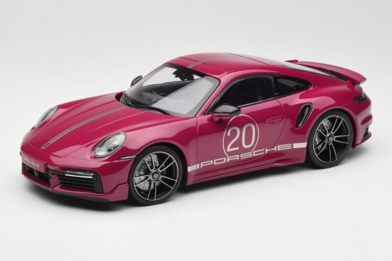 Porsche 911 992 Turbo S se Sport Design Package Červený Minichamps 1:18 155069172 Kov