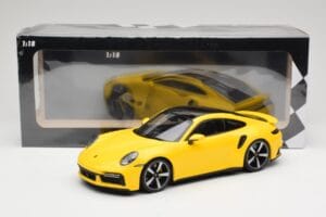 Porsche 911 992 Turbo S Žlutý Minichamps 1:18 155069071 Kov – obrázek 6 z 6