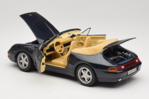 Porsche 911 993 Kabriolet Tmavě Modrý Tchibo 1:18 46619 Kov – obrázek 5 z 8