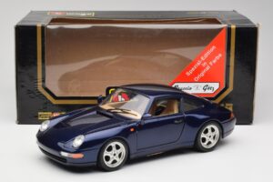 Porsche 911 993 Carrera Cup Modrý Braccio & Gotz 1993 Bburago 1:18 3060-M1 Kov – obrázek 8 z 8