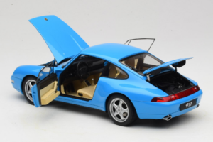 Porsche 911 993 Carrera Blue Metallic AUTOart 1:18 78133 Kov – obrázek 5 z 8