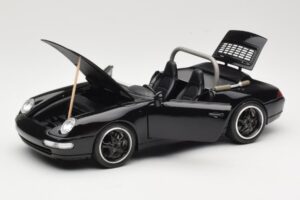 Porsche 911 993 Carrera Kabriolet Černý Bburago 1:18 3090-M1 Kov – obrázek 2 z 8