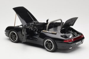 Porsche 911 993 Carrera Kabriolet Černý Bburago 1:18 3090-M1 Kov – obrázek 5 z 8