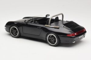 Porsche 911 993 Carrera Kabriolet Černý Bburago 1:18 3090-M1 Kov – obrázek 7 z 8