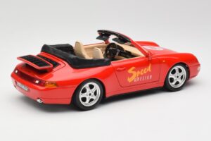 Porsche 911 993 Carrera Kabriolet Červený Bburago 1:18 3090 Kov – obrázek 3 z 8