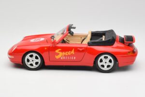 Porsche 911 993 Carrera Kabriolet Červený Bburago 1:18 3090 Kov – obrázek 4 z 8
