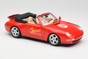 Porsche 911 993 Carrera Kabriolet Červený Bburago 1:18 3090 Kov – obrázek 6 z 8