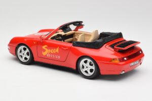 Porsche 911 993 Carrera Kabriolet Červený Bburago 1:18 3090 Kov – obrázek 7 z 8