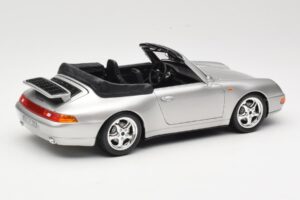 Porsche 911 993 Carrera Kabriolet Stříbrný Bburago 1:18 18-12039 Kov – obrázek 3 z 8