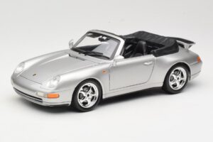 Porsche 911 993 Carrera Kabriolet Stříbrný Bburago 1:18 18-12039 Kov