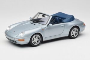 Porsche 911 993 Carrera Kabriolet Stříbrný Maisto 1:18 100299-M1 Kov