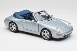 Porsche 911 993 Carrera Kabriolet Stříbrný Maisto 1:18 100299-M1 Kov – obrázek 6 z 8