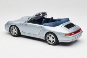 Porsche 911 993 Carrera Kabriolet Stříbrný Maisto 1:18 100299-M1 Kov – obrázek 7 z 8