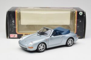 Porsche 911 993 Carrera Kabriolet Stříbrný Maisto 1:18 100299-M1 Kov – obrázek 8 z 8