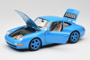 Porsche 911 993 Carrera Modrý Bburago 1:18 3060 Kov – obrázek 2 z 8