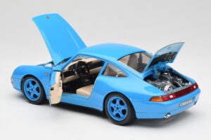 Porsche 911 993 Carrera Modrý Bburago 1:18 3060 Kov – obrázek 5 z 8