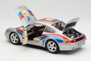 Porsche 911 993 Carrera Cup #1 1993 Bburago 1:18 3050-M2 Kov – obrázek 5 z 8