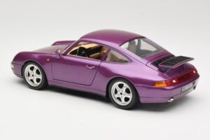 Porsche 911 993 Carrera Fialový Bburago 1:18 3060-M2 Kov – obrázek 7 z 8