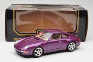 Porsche 911 993 Carrera Fialový Bburago 1:18 3060-M2 Kov – obrázek 8 z 8