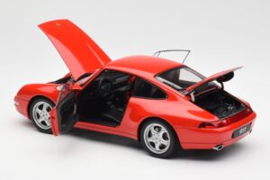 Porsche 911 993 Carrera Červený AUTOart 1:18 78132 Kov – obrázek 5 z 8