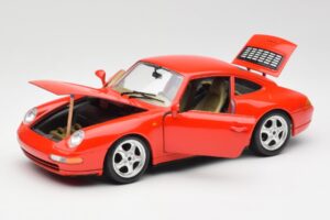 Porsche 911 993 Carrera Červený Bburago 1:18 3050 Kov – obrázek 2 z 8