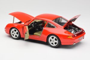 Porsche 911 993 Carrera Červený Bburago 1:18 3050 Kov – obrázek 5 z 8
