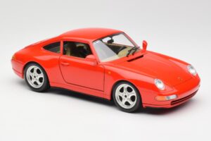 Porsche 911 993 Carrera Červený Bburago 1:18 3050 Kov – obrázek 6 z 8