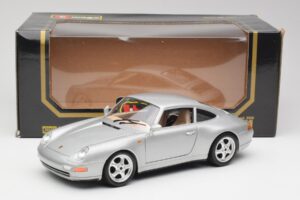 Porsche 911 993 Carrera Stříbrný Bburago 1:18 3050-M1 Kov – obrázek 2 z 8