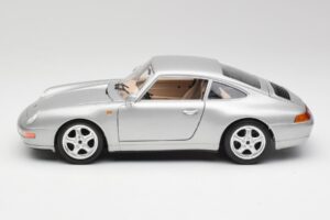 Porsche 911 993 Carrera Stříbrný Bburago 1:18 3050-M1 Kov – obrázek 3 z 8