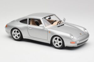 Porsche 911 993 Carrera Stříbrný Bburago 1:18 3050-M1 Kov – obrázek 6 z 8