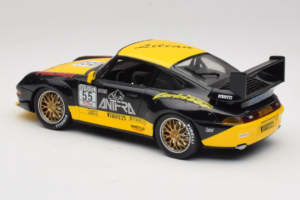 Porsche 911 993 GT2 #55 Černý & Žlutý Anson 1:18 30325-W Kov – obrázek 6 z 6