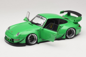 Porsche 911 993 RWB Zelený Gun Grey Wheels AUTOart 1:18 78151 Kompozit – obrázek 2 z 8