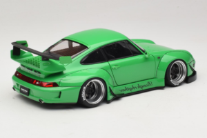Porsche 911 993 RWB Zelený Gun Grey Wheels AUTOart 1:18 78151 Kompozit – obrázek 3 z 8