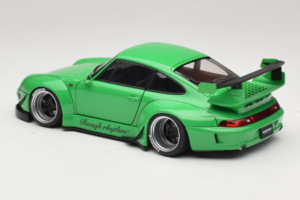Porsche 911 993 RWB Zelený Gun Grey Wheels AUTOart 1:18 78151 Kompozit – obrázek 7 z 8