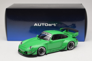 Porsche 911 993 RWB Zelený Gun Grey Wheels AUTOart 1:18 78151 Kompozit – obrázek 8 z 8